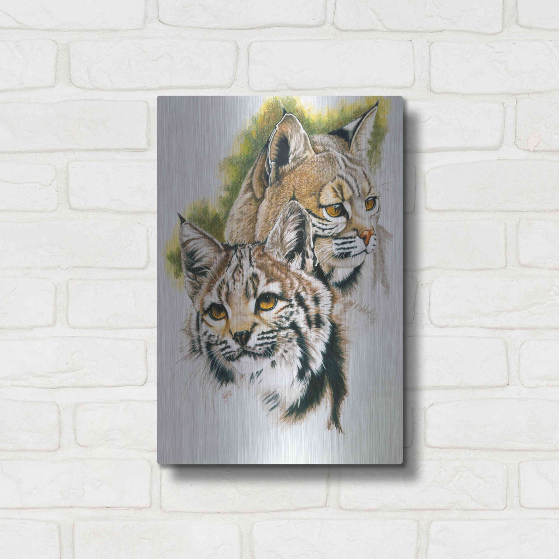 Luxe Metal Art 'In The Woods' by Barbara Keith, Metal Wall Art,12x16