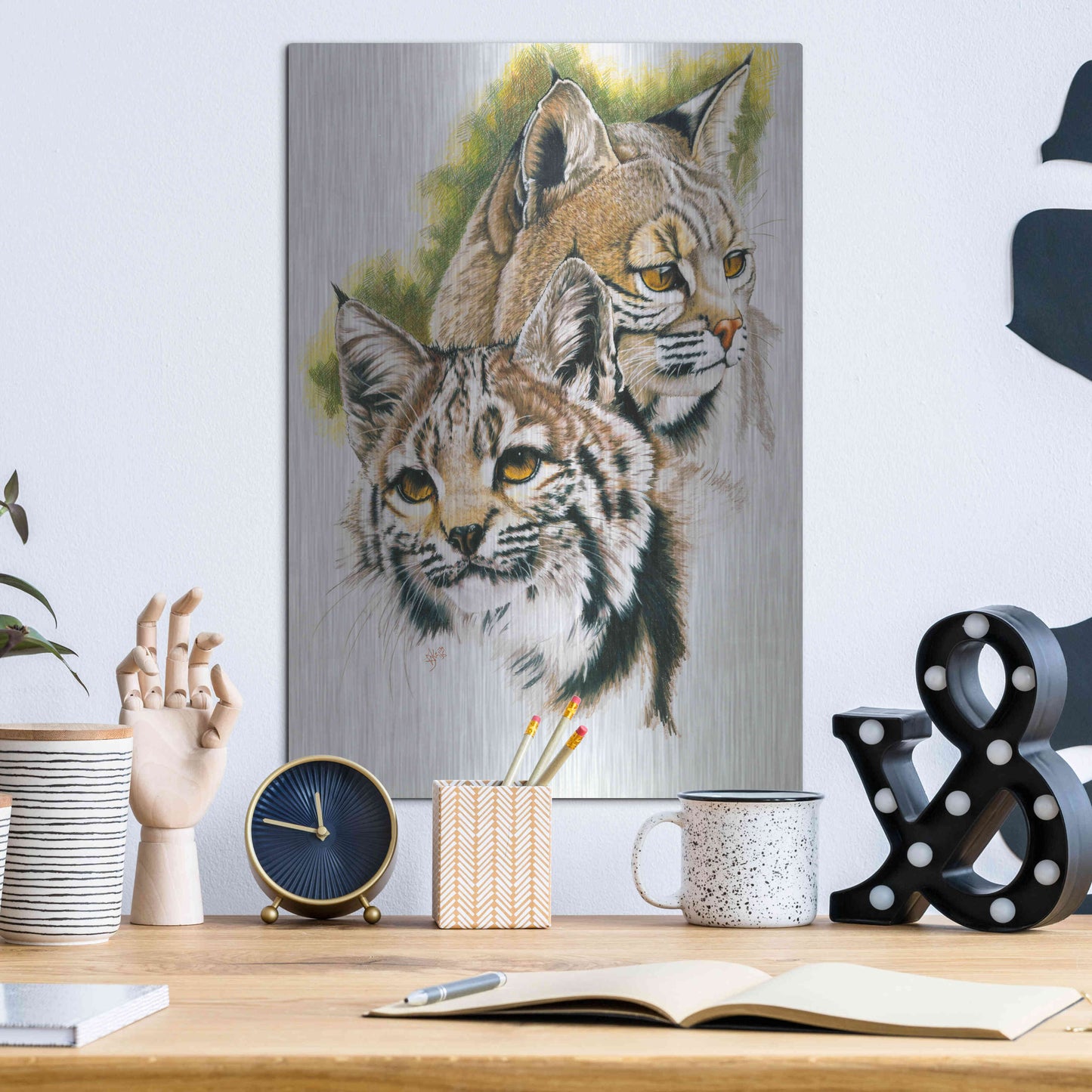 Luxe Metal Art 'In The Woods' by Barbara Keith, Metal Wall Art,12x16