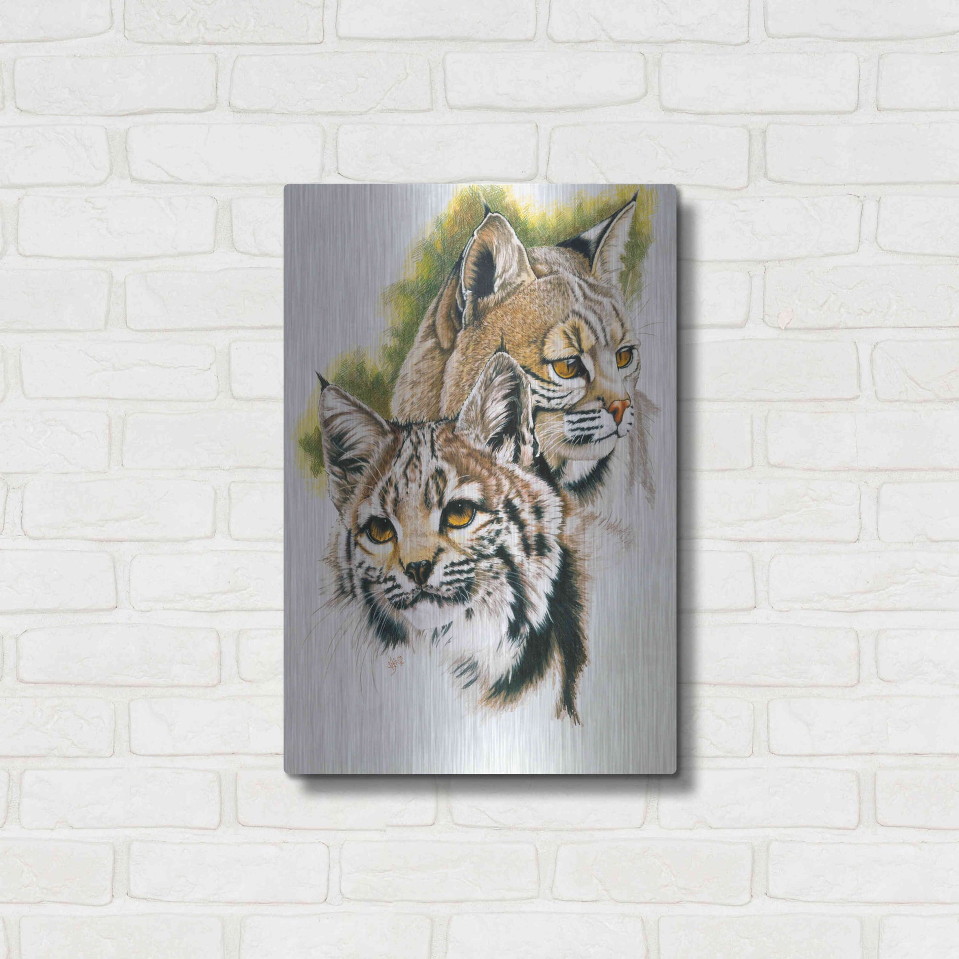 Luxe Metal Art 'In The Woods' by Barbara Keith, Metal Wall Art,16x24