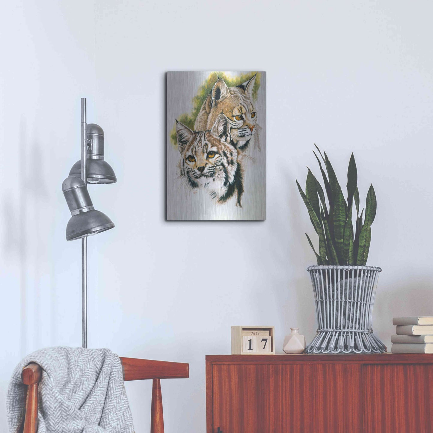 Luxe Metal Art 'In The Woods' by Barbara Keith, Metal Wall Art,16x24