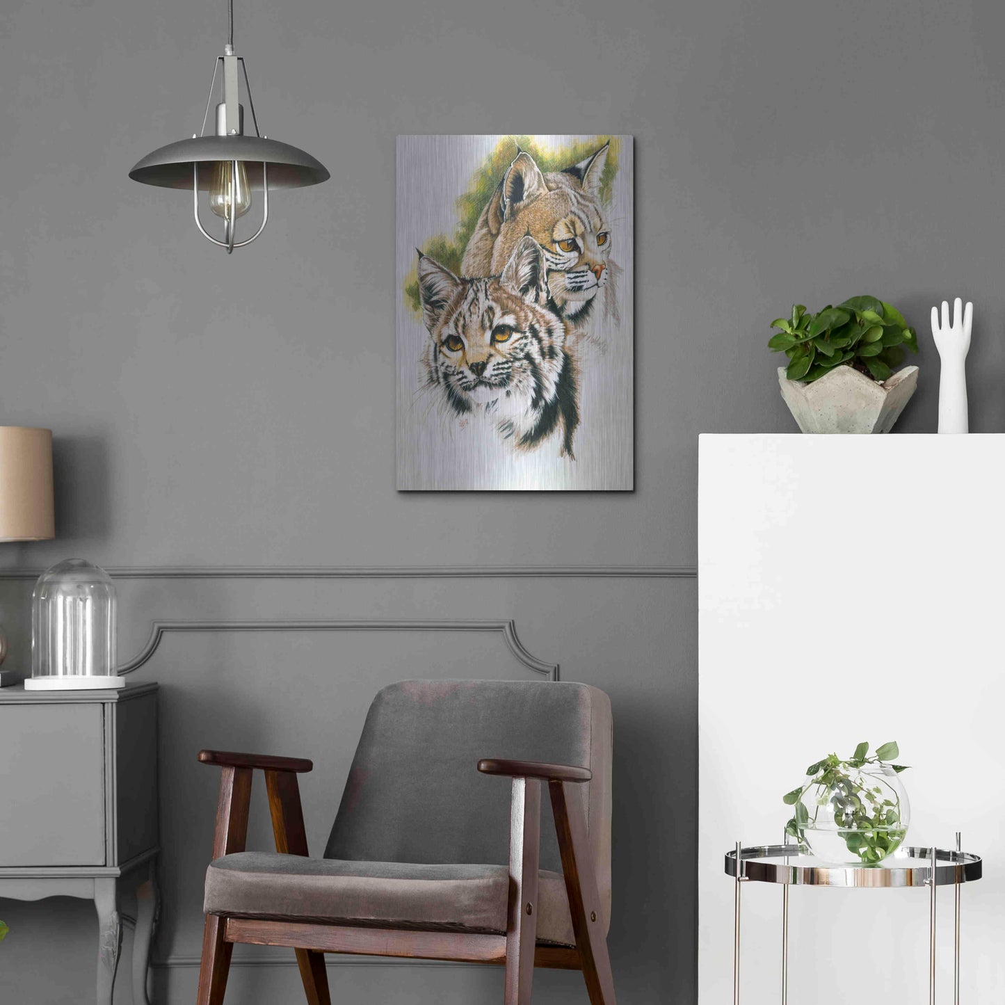 Luxe Metal Art 'In The Woods' by Barbara Keith, Metal Wall Art,16x24