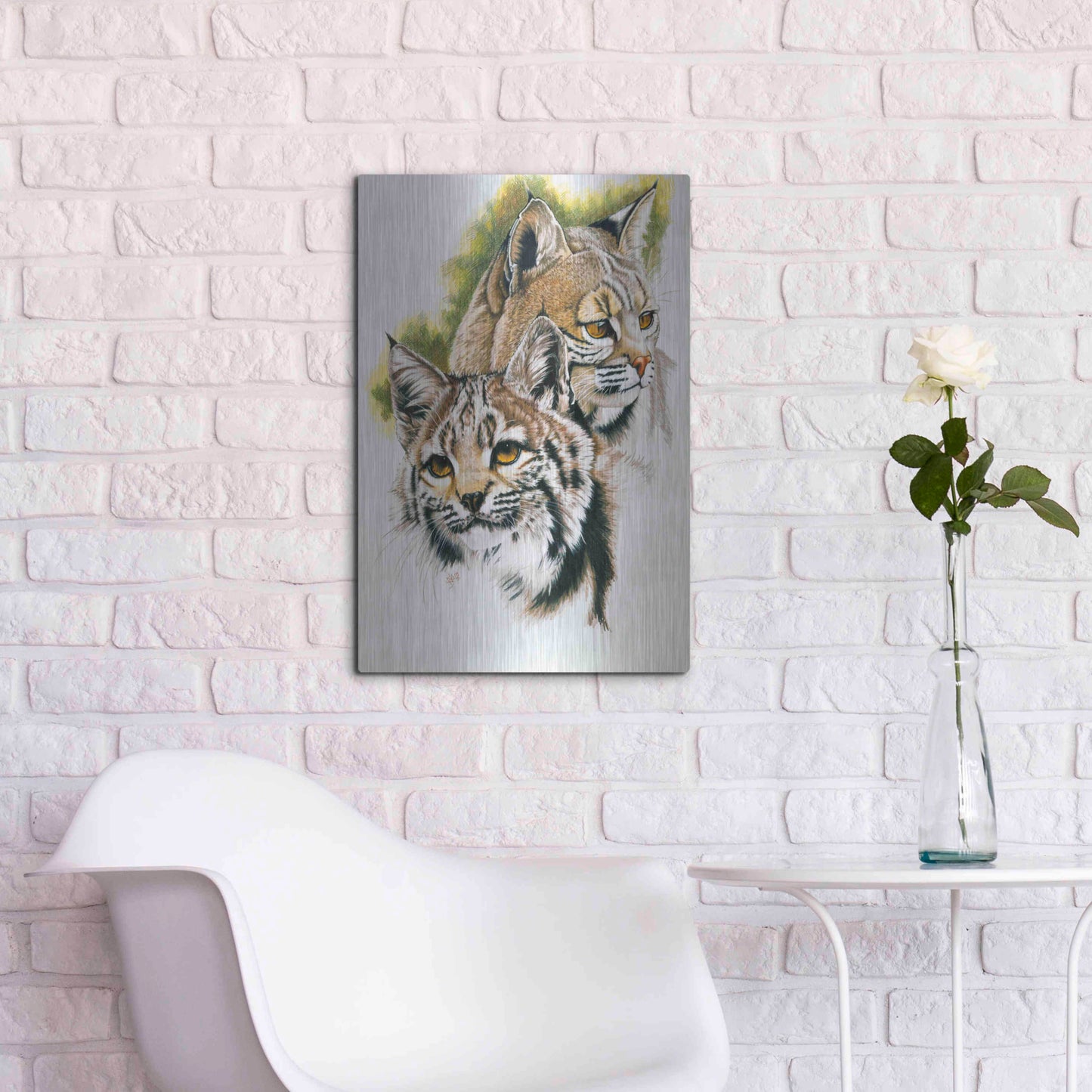 Luxe Metal Art 'In The Woods' by Barbara Keith, Metal Wall Art,16x24