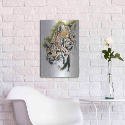 Luxe Metal Art 'In The Woods' by Barbara Keith, Metal Wall Art,16x24