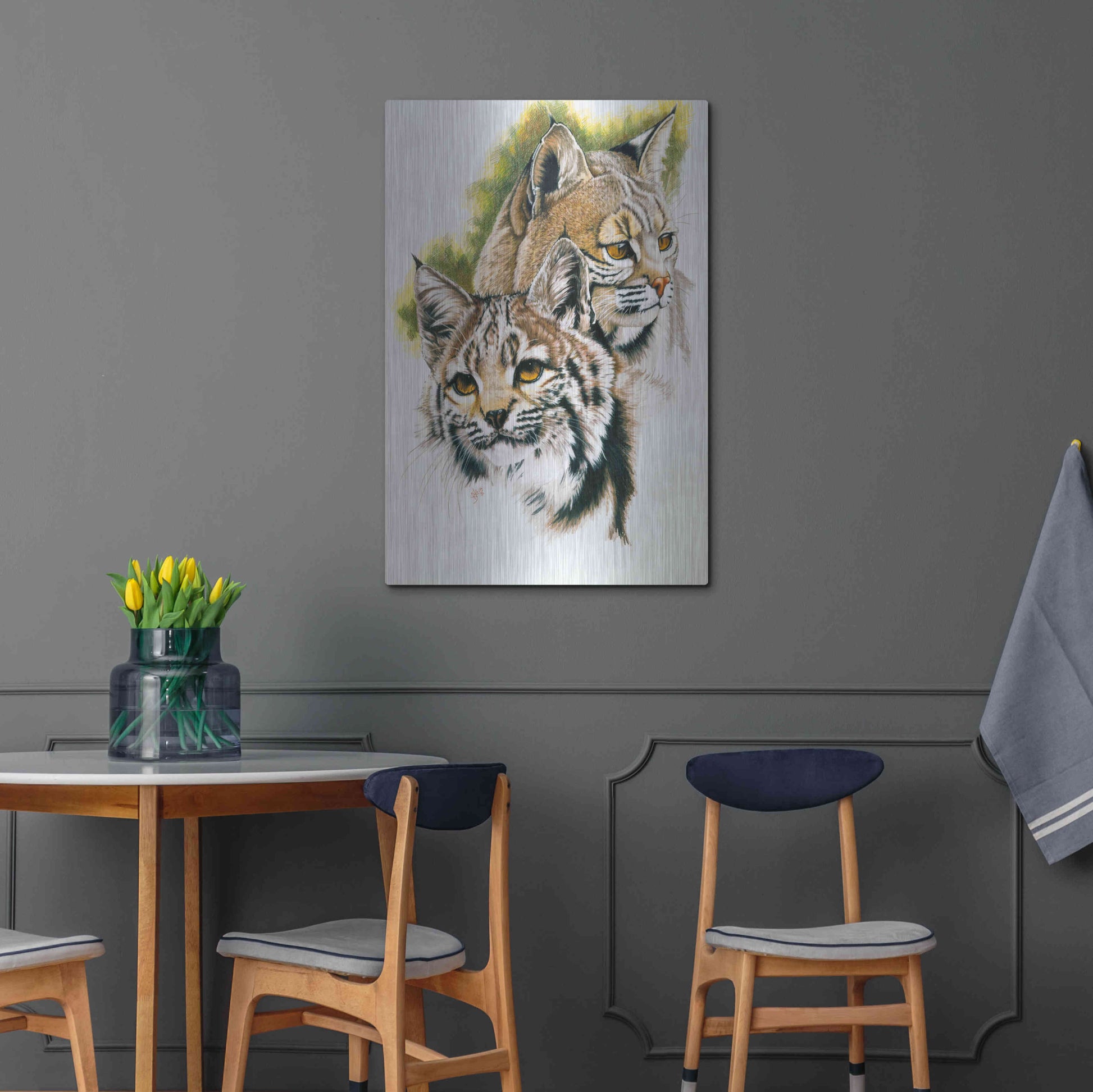 Luxe Metal Art 'In The Woods' by Barbara Keith, Metal Wall Art,24x36