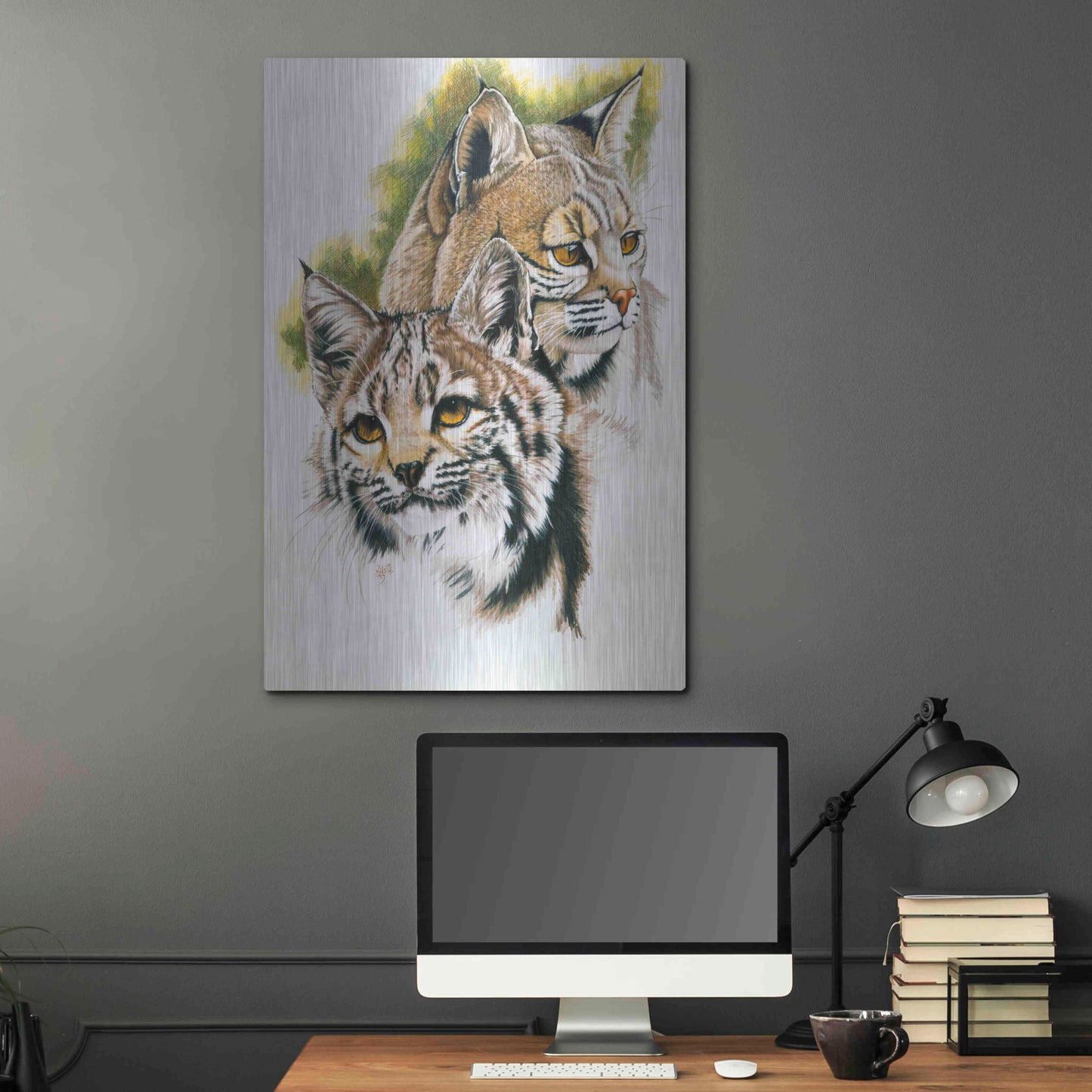 Luxe Metal Art 'In The Woods' by Barbara Keith, Metal Wall Art,24x36