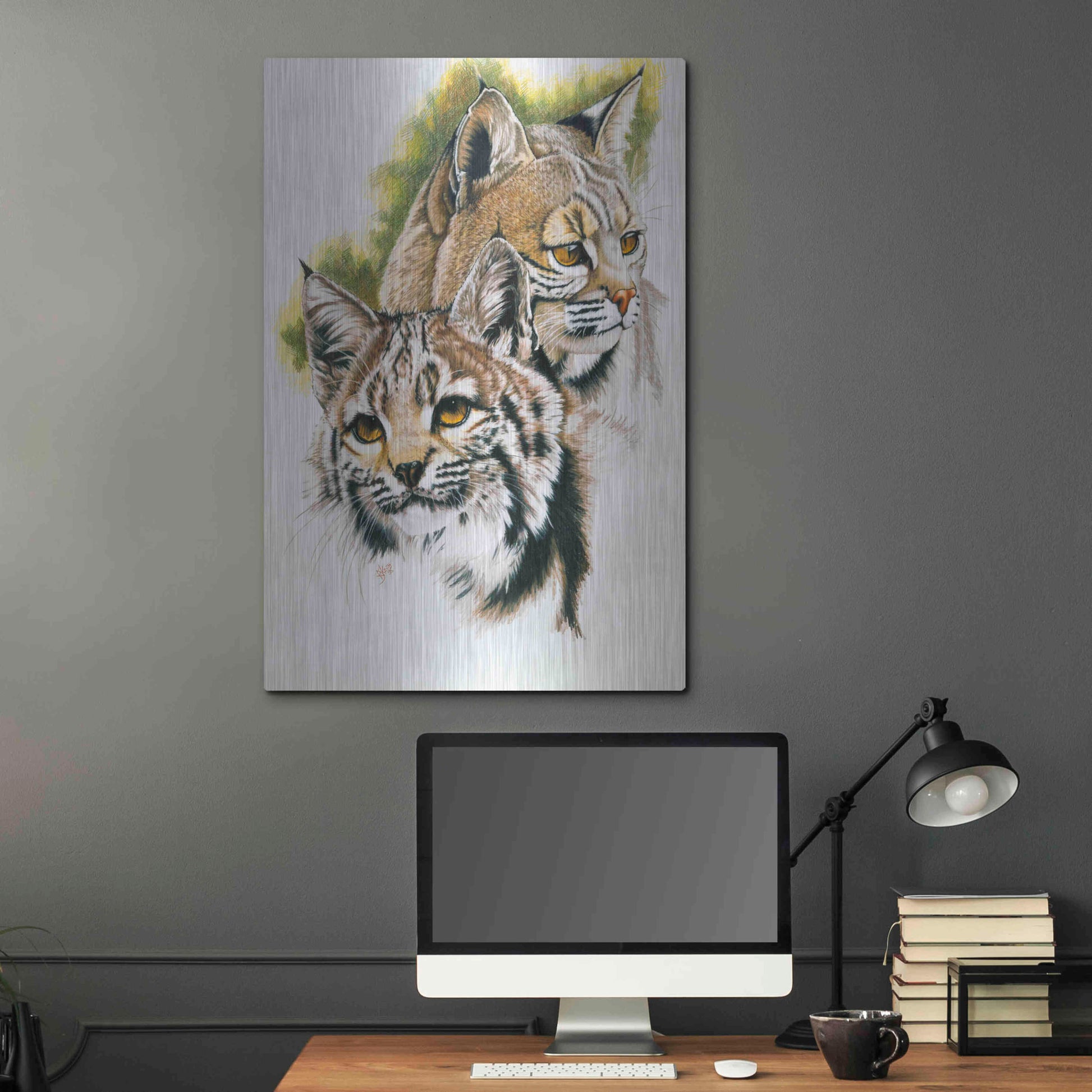 Luxe Metal Art 'In The Woods' by Barbara Keith, Metal Wall Art,24x36