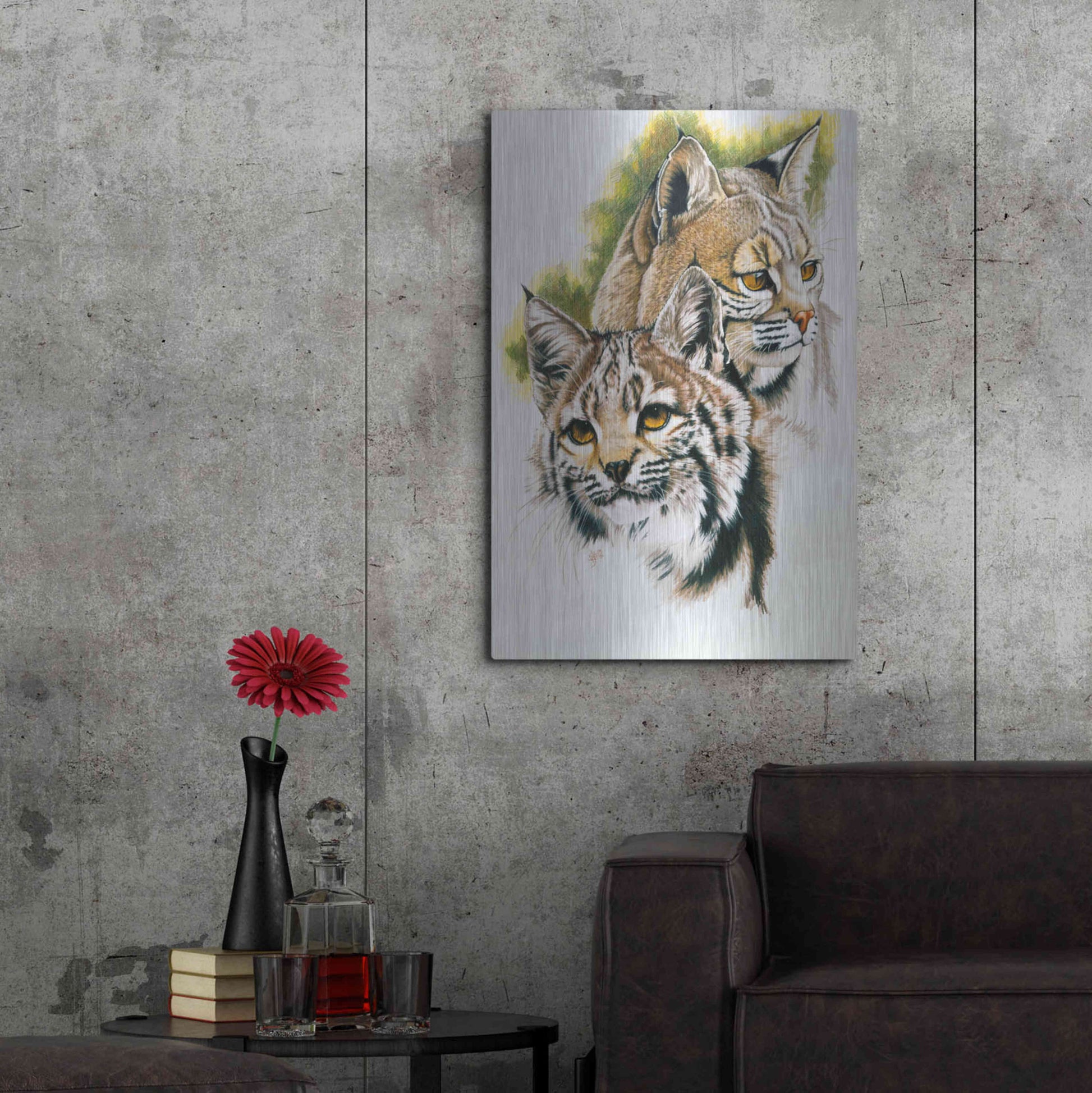 Luxe Metal Art 'In The Woods' by Barbara Keith, Metal Wall Art,24x36