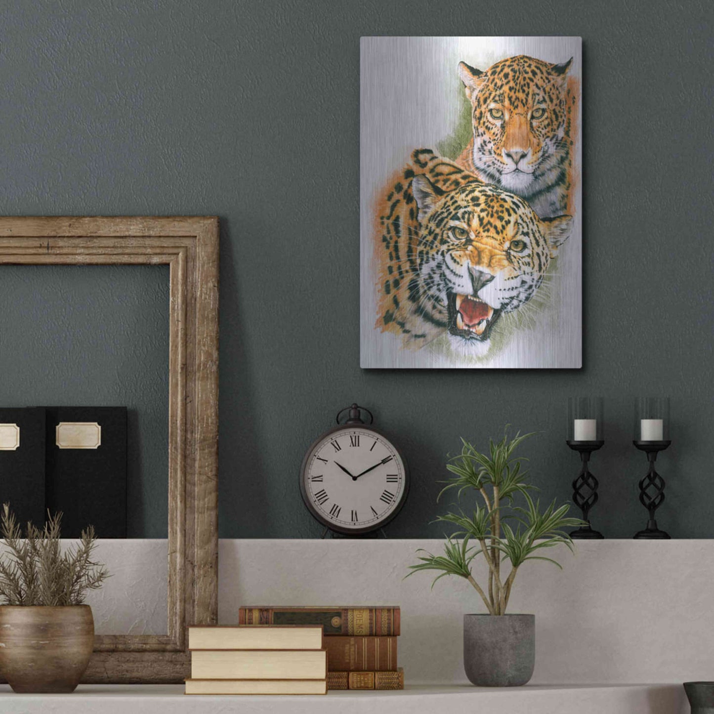 Luxe Metal Art 'Blaze Of Glory' by Barbara Keith, Metal Wall Art,12x16