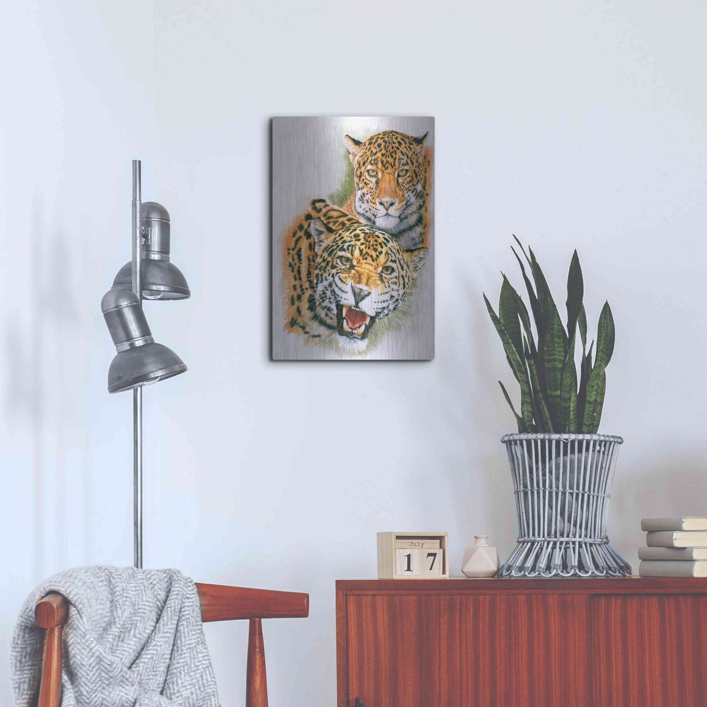 Luxe Metal Art 'Blaze Of Glory' by Barbara Keith, Metal Wall Art,16x24