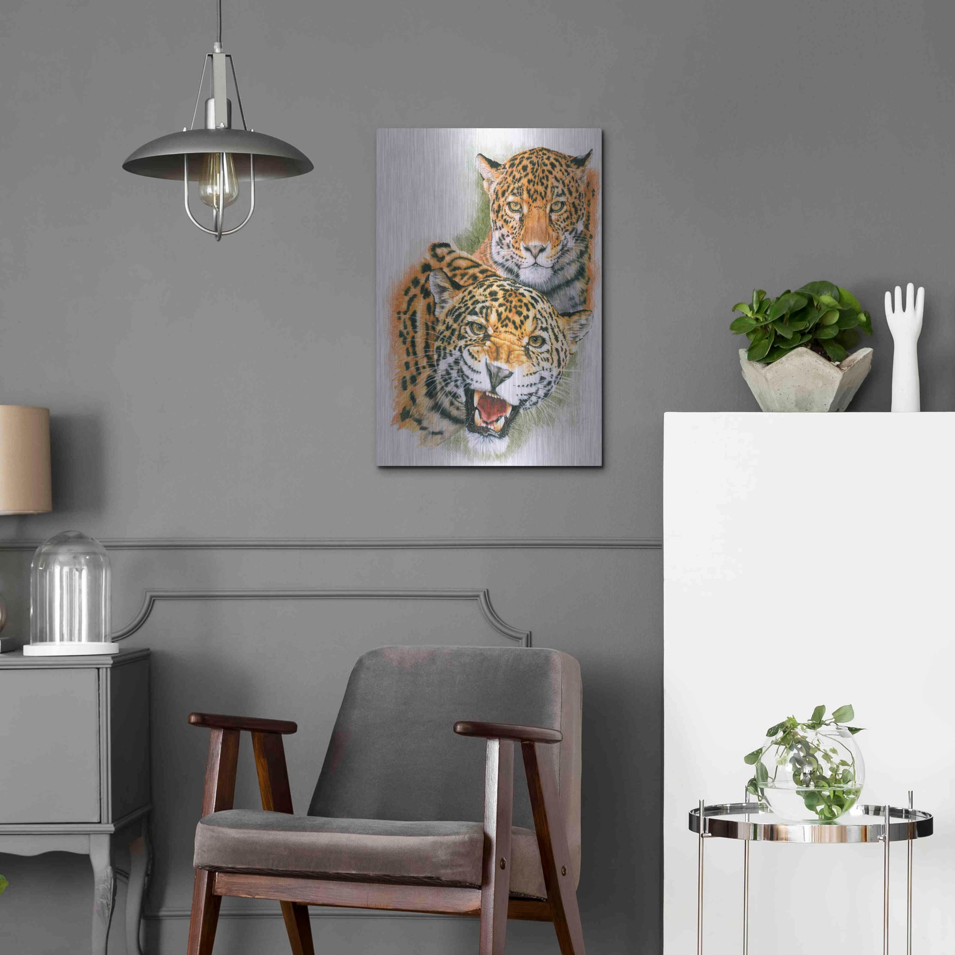 Luxe Metal Art 'Blaze Of Glory' by Barbara Keith, Metal Wall Art,16x24