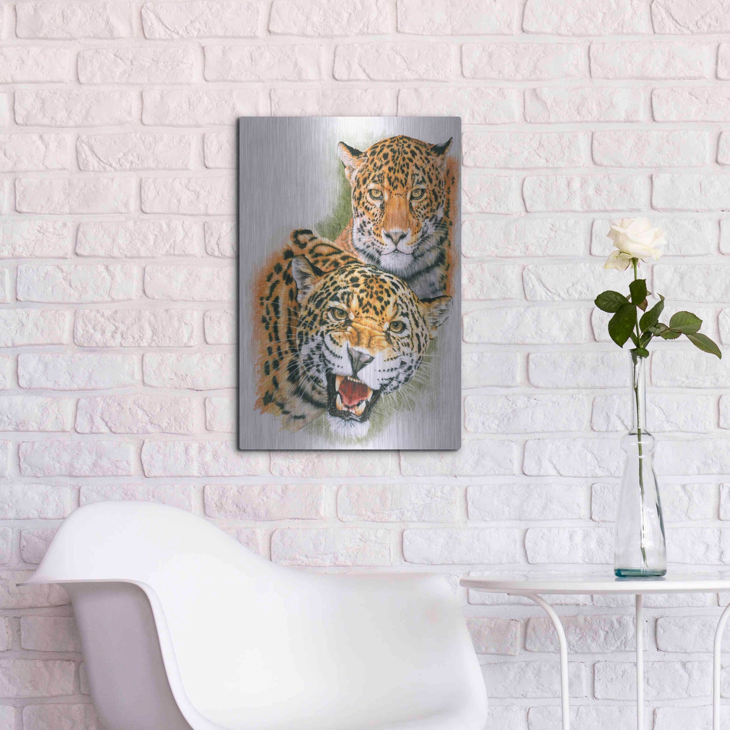 Luxe Metal Art 'Blaze Of Glory' by Barbara Keith, Metal Wall Art,16x24