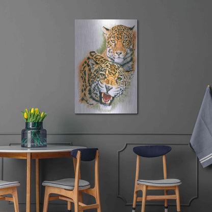 Luxe Metal Art 'Blaze Of Glory' by Barbara Keith, Metal Wall Art,24x36