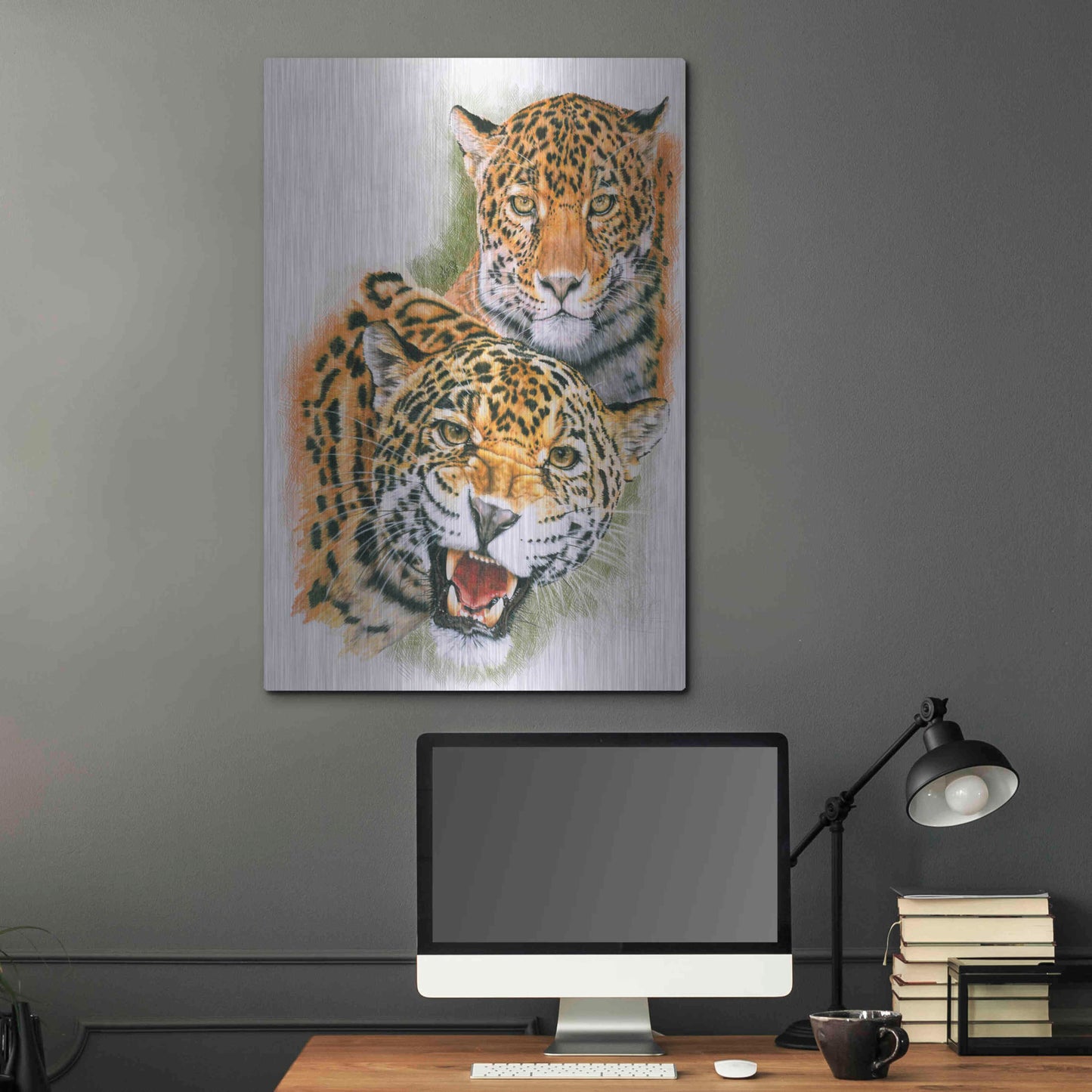 Luxe Metal Art 'Blaze Of Glory' by Barbara Keith, Metal Wall Art,24x36