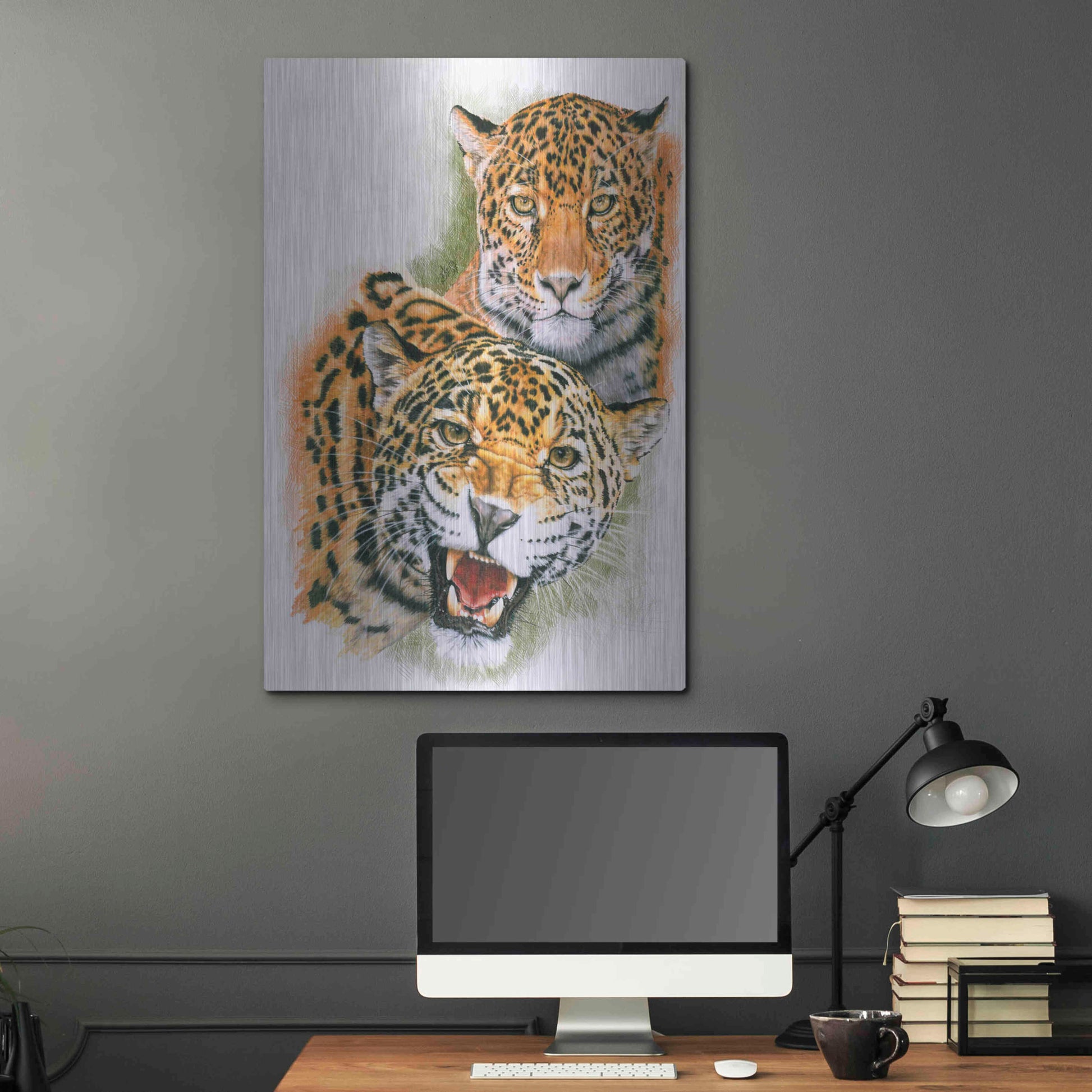 Luxe Metal Art 'Blaze Of Glory' by Barbara Keith, Metal Wall Art,24x36