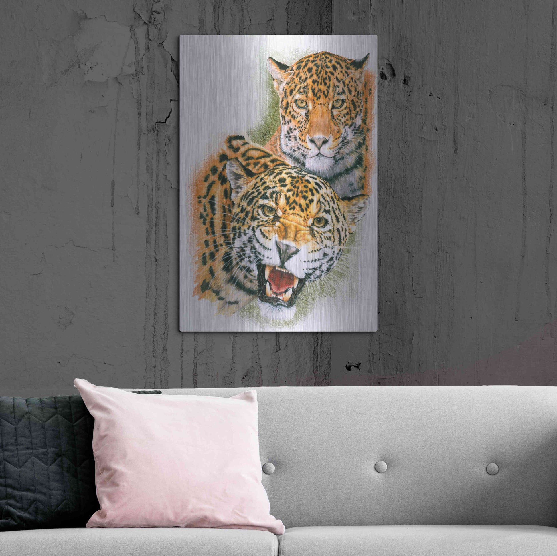 Luxe Metal Art 'Blaze Of Glory' by Barbara Keith, Metal Wall Art,24x36