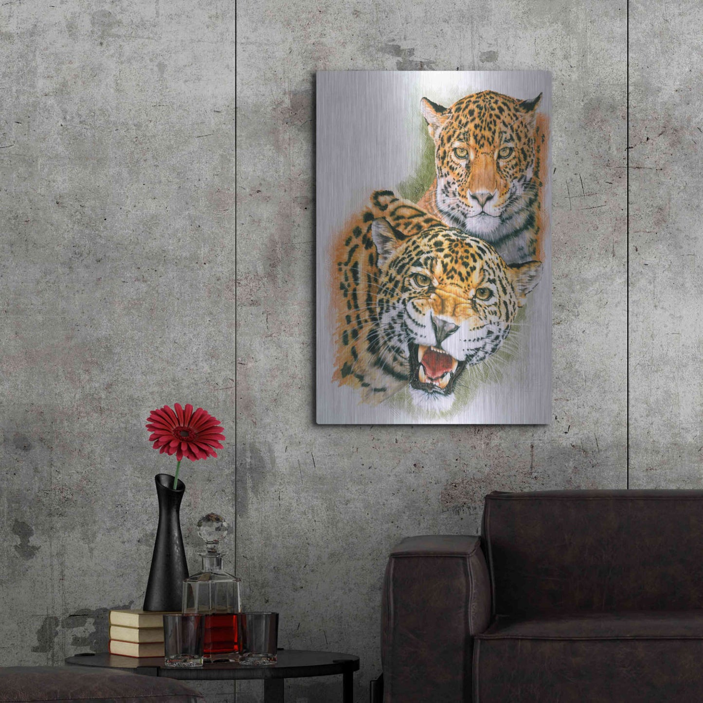 Luxe Metal Art 'Blaze Of Glory' by Barbara Keith, Metal Wall Art,24x36