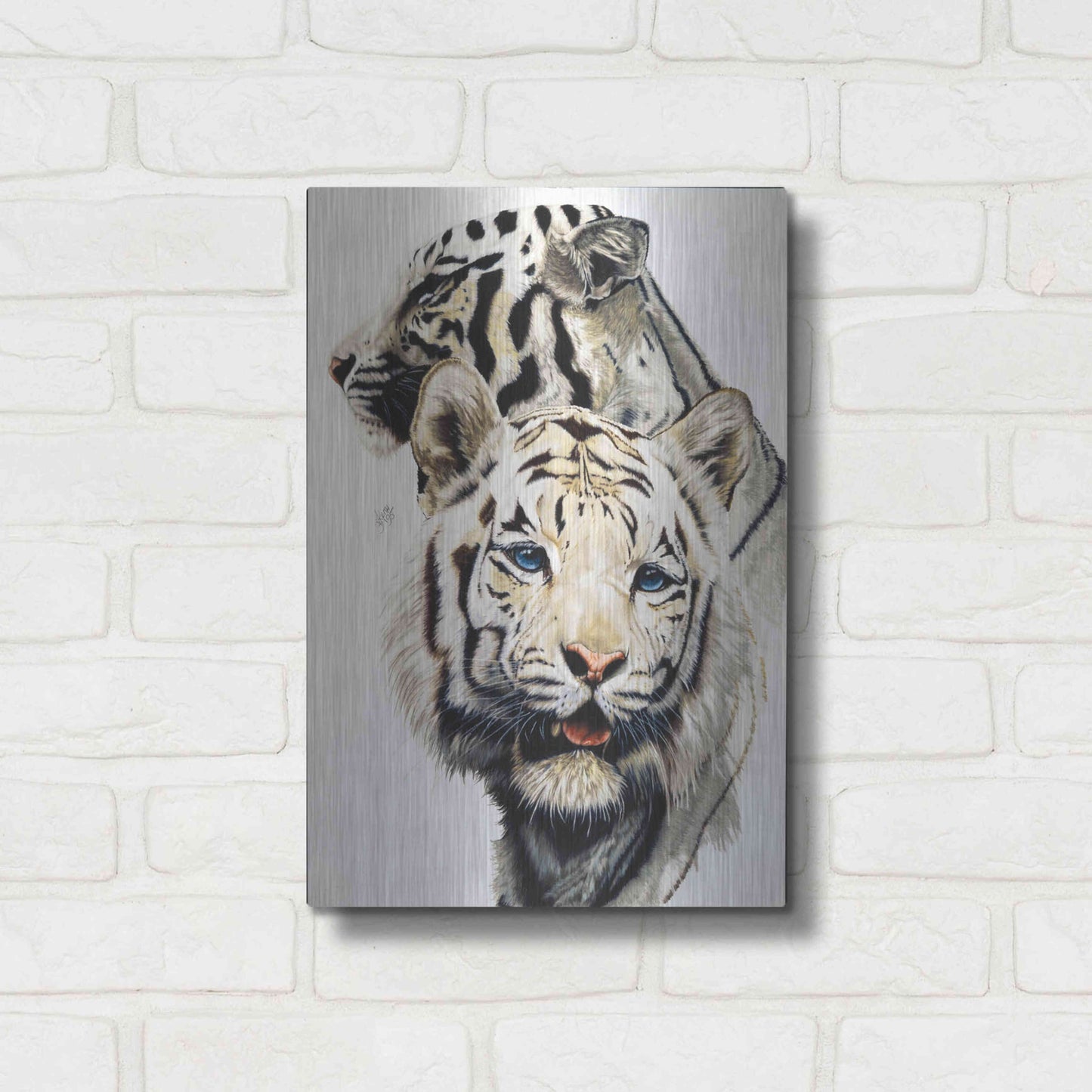 Luxe Metal Art 'Ghost' by Barbara Keith, Metal Wall Art,12x16