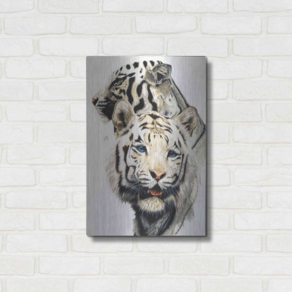 Luxe Metal Art 'Ghost' by Barbara Keith, Metal Wall Art,16x24