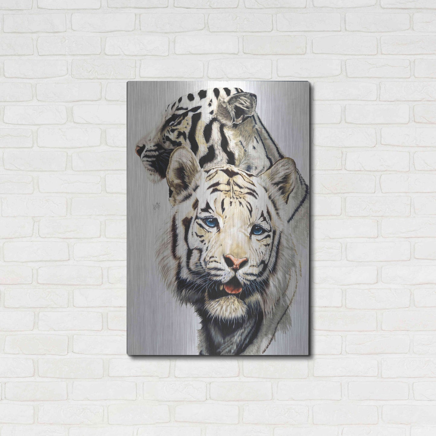 Luxe Metal Art 'Ghost' by Barbara Keith, Metal Wall Art,24x36