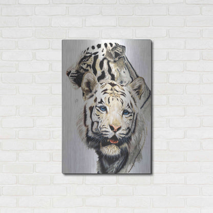 Luxe Metal Art 'Ghost' by Barbara Keith, Metal Wall Art,24x36