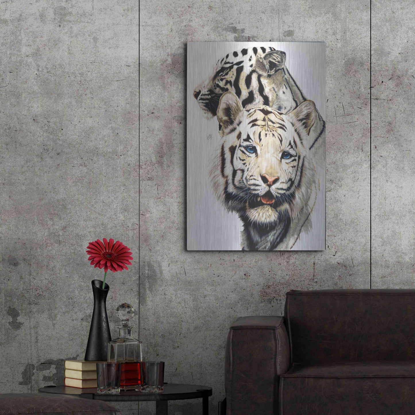 Luxe Metal Art 'Ghost' by Barbara Keith, Metal Wall Art,24x36