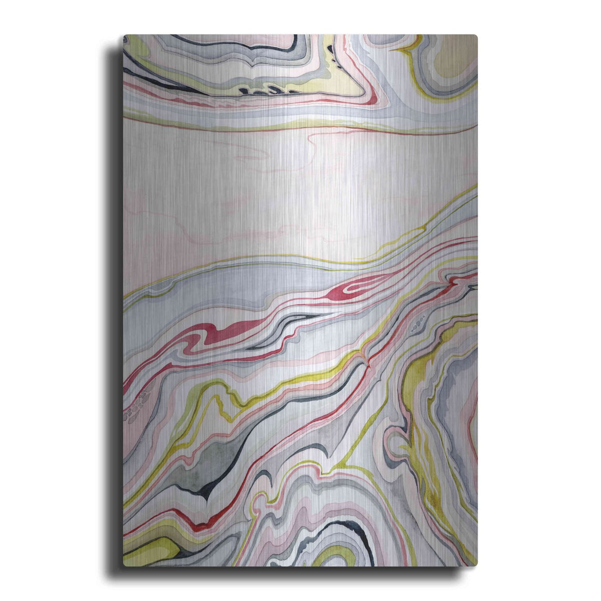 'Watercolor Marbling I' by Grace Popp – Metal Wall Art