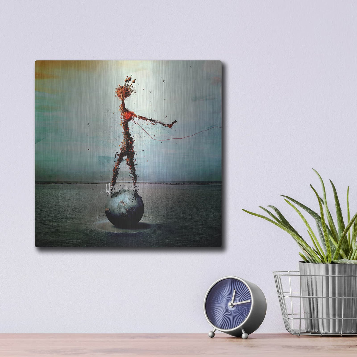 'Blood' by Mario Sanchez Nevado – Metal Wall Art, 12x12 room view
