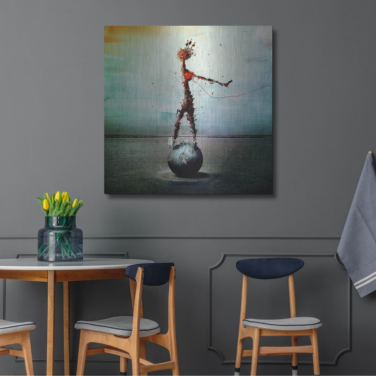 'Blood' by Mario Sanchez Nevado – Metal Wall Art, 36x36 room view