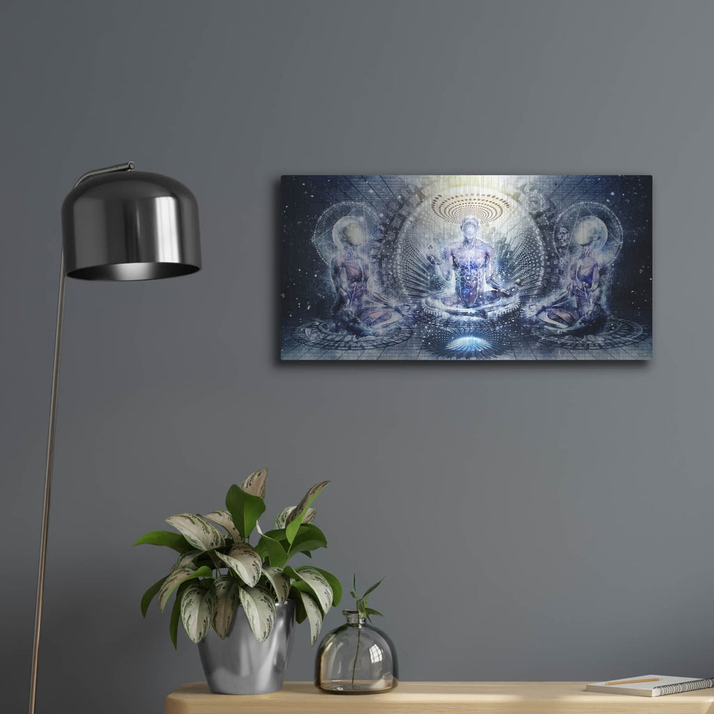 'Awake Could Be So Beautiful' by Cameron Gray – Metal Wall Art, 24x12 room view