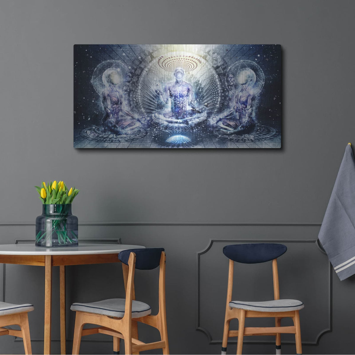 'Awake Could Be So Beautiful' by Cameron Gray – Metal Wall Art, 48x24 room view