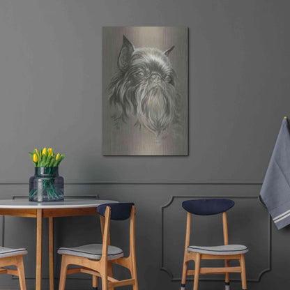 Luxe Metal Art 'Brussels Griffon 2' by Barbara Keith, Metal Wall Art,24x36