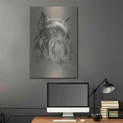 Luxe Metal Art 'Brussels Griffon 2' by Barbara Keith, Metal Wall Art,24x36