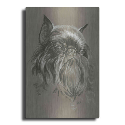 Luxe Metal Art 'Brussels Griffon 2' by Barbara Keith, Metal Wall Art