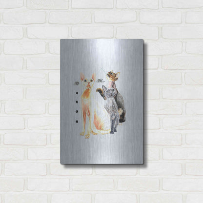 Luxe Metal Art 'Devon Rex' by Barbara Keith, Metal Wall Art,16x24