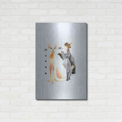 Luxe Metal Art 'Devon Rex' by Barbara Keith, Metal Wall Art,24x36