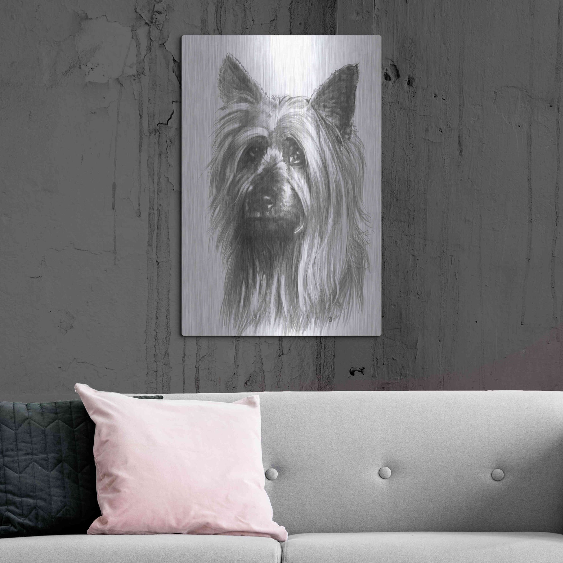 Luxe Metal Art 'Winsome' by Barbara Keith, Metal Wall Art,24x36