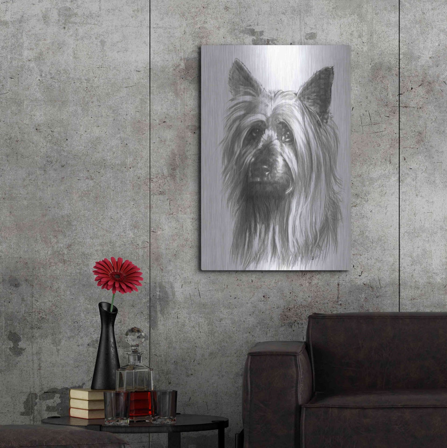Luxe Metal Art 'Winsome' by Barbara Keith, Metal Wall Art,24x36