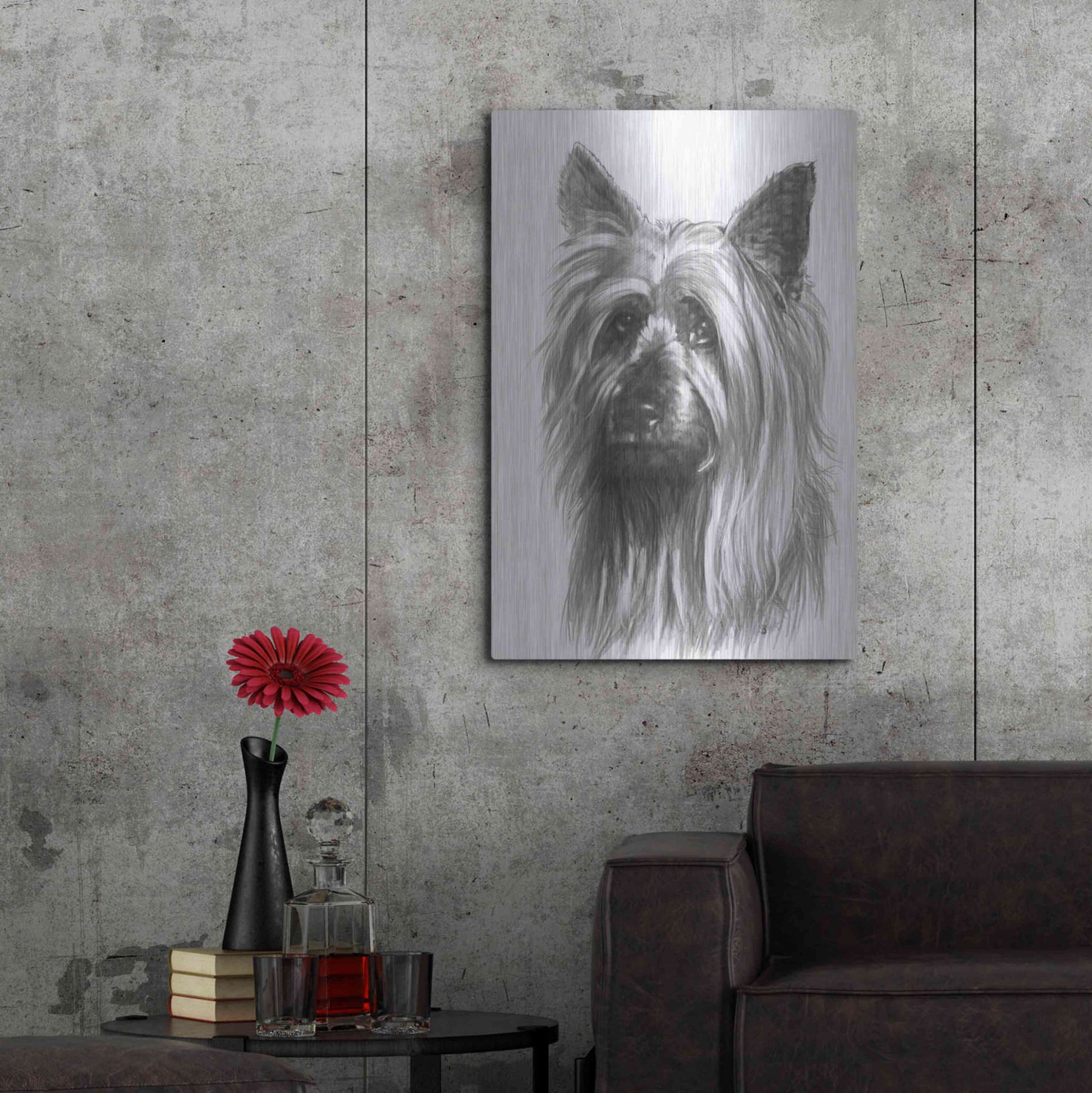 Luxe Metal Art 'Winsome' by Barbara Keith, Metal Wall Art,24x36