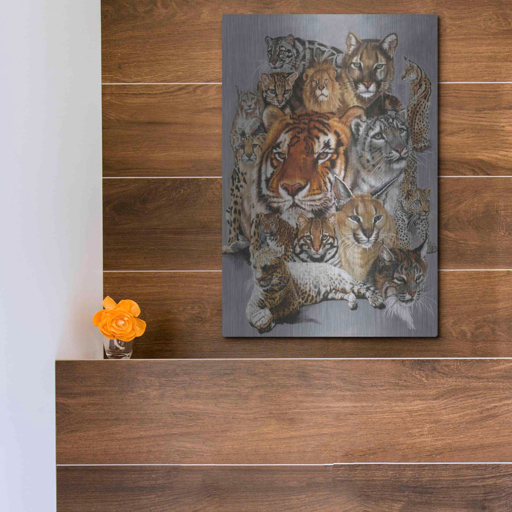 Luxe Metal Art 'Noble Heritage' by Barbara Keith, Metal Wall Art,12x16