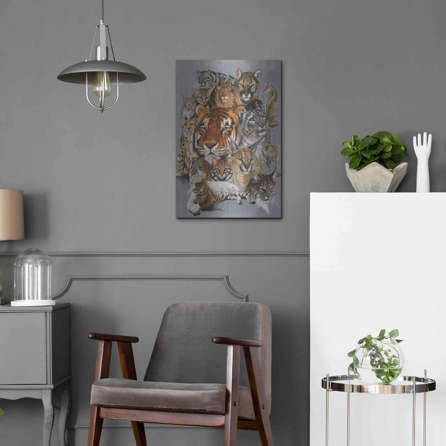 Luxe Metal Art 'Noble Heritage' by Barbara Keith, Metal Wall Art,16x24