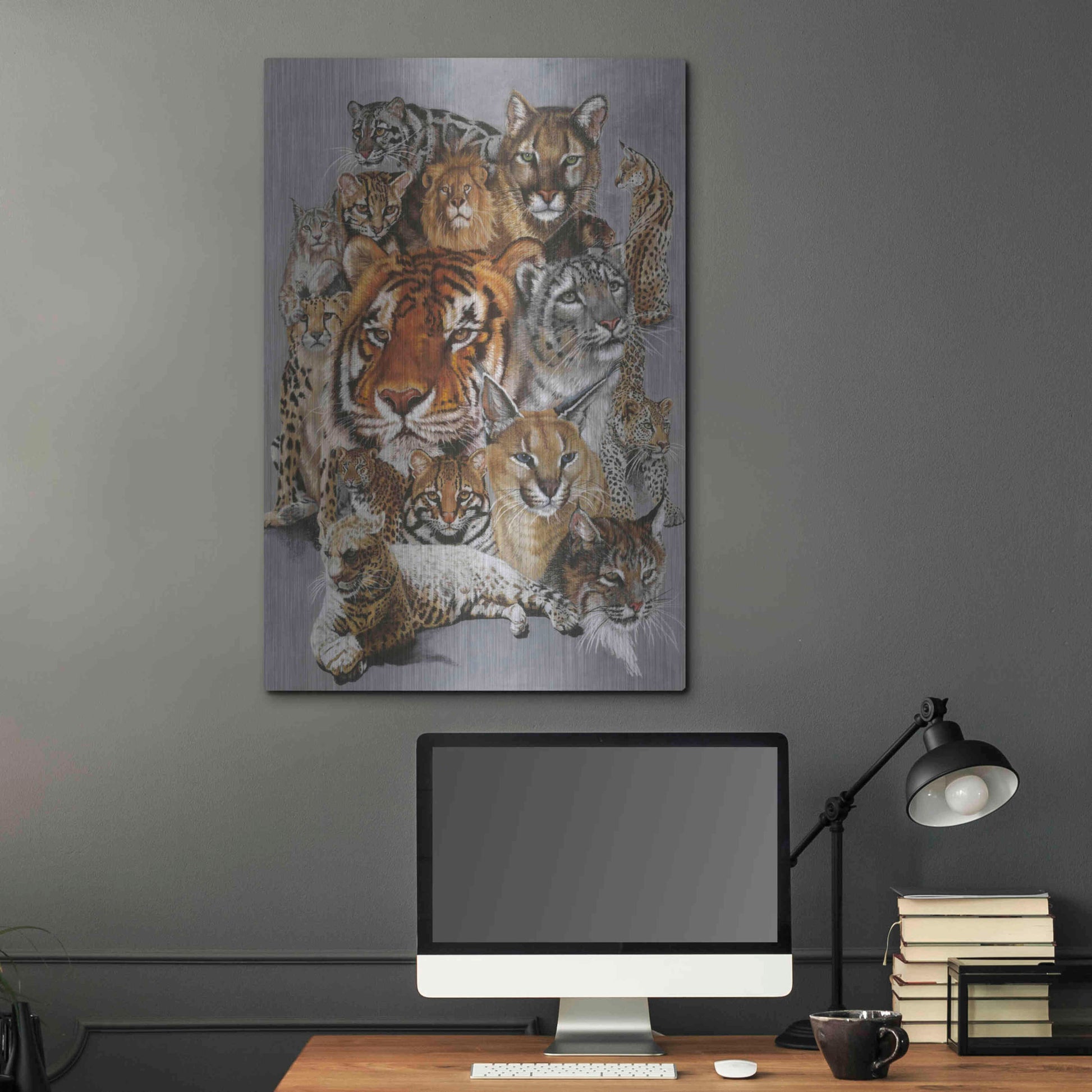 Luxe Metal Art 'Noble Heritage' by Barbara Keith, Metal Wall Art,24x36