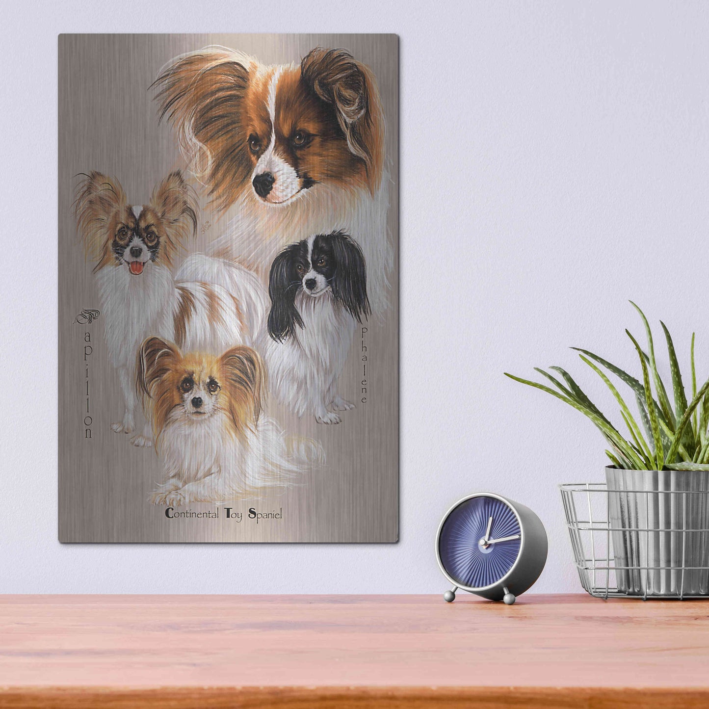 Luxe Metal Art 'Papillon' by Barbara Keith, Metal Wall Art,12x16