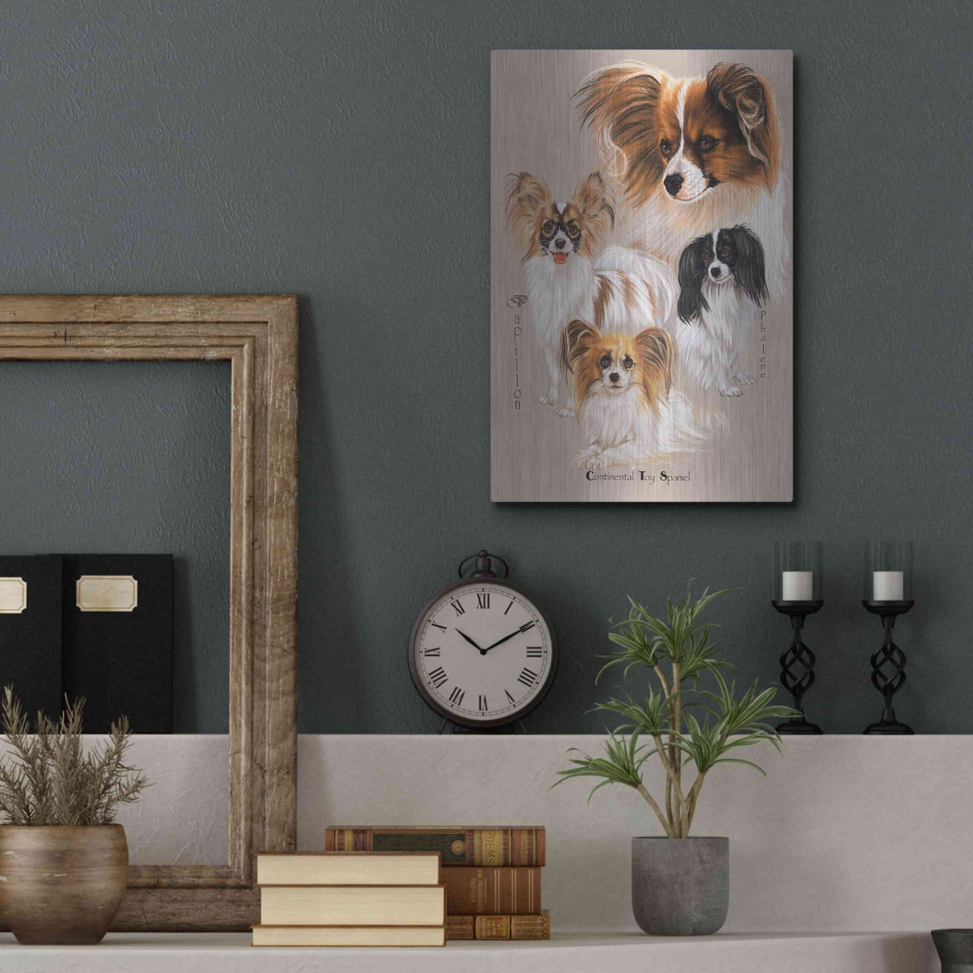 Luxe Metal Art 'Papillon' by Barbara Keith, Metal Wall Art,12x16