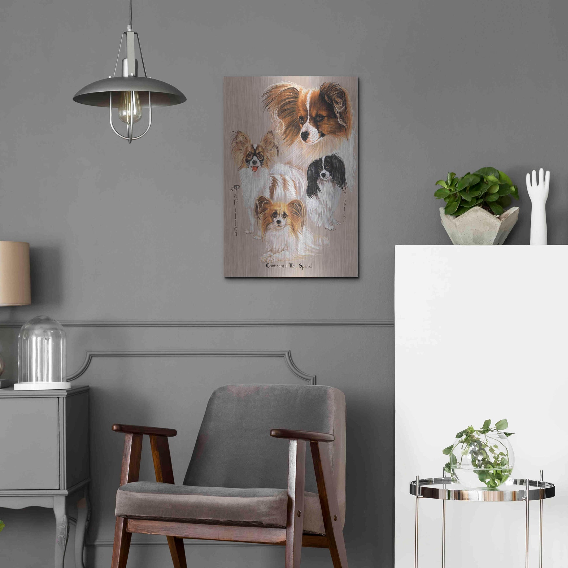 Luxe Metal Art 'Papillon' by Barbara Keith, Metal Wall Art,16x24