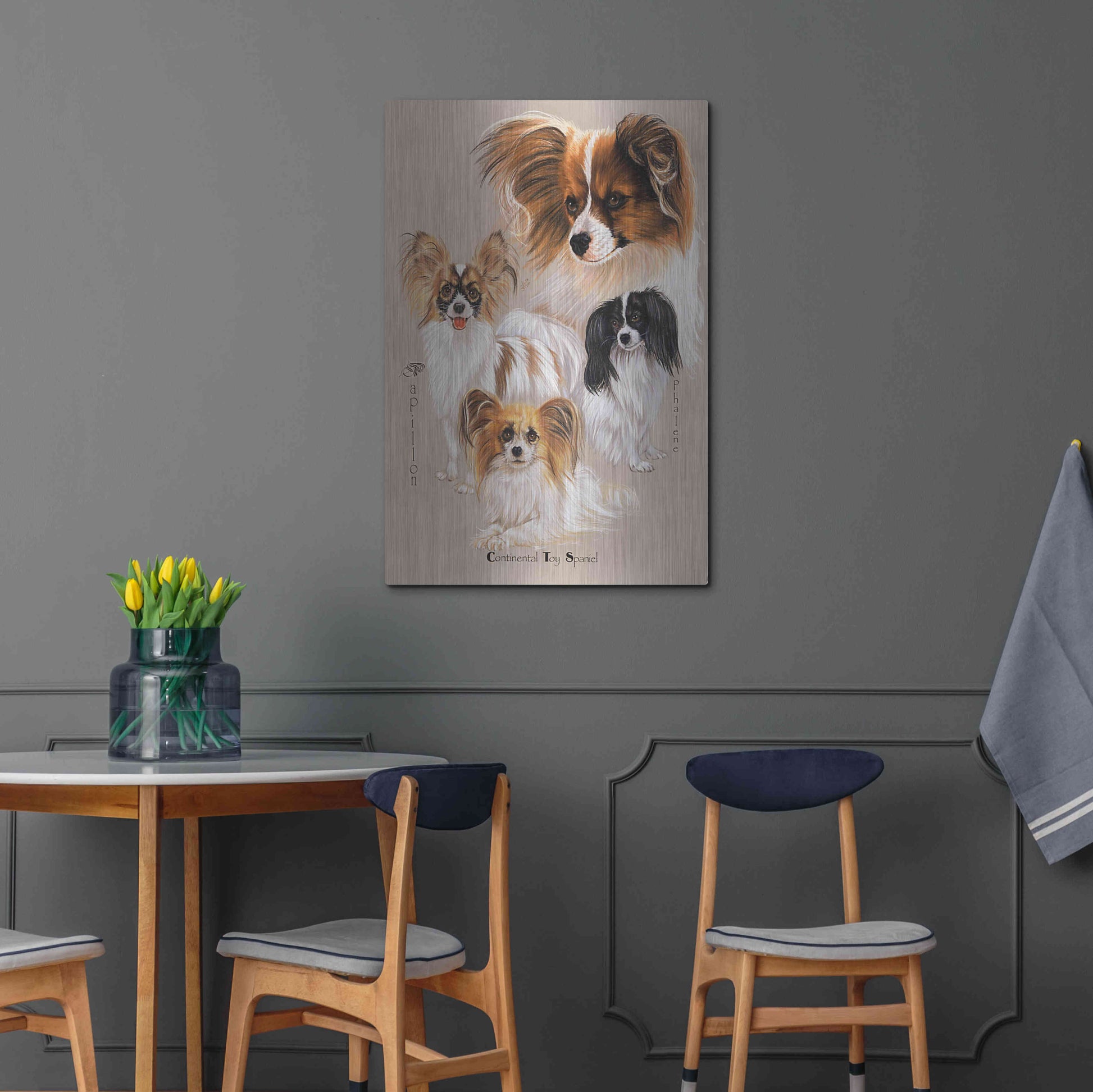 Luxe Metal Art 'Papillon' by Barbara Keith, Metal Wall Art,24x36