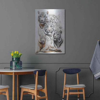 Luxe Metal Art 'Baron' by Barbara Keith, Metal Wall Art,24x36