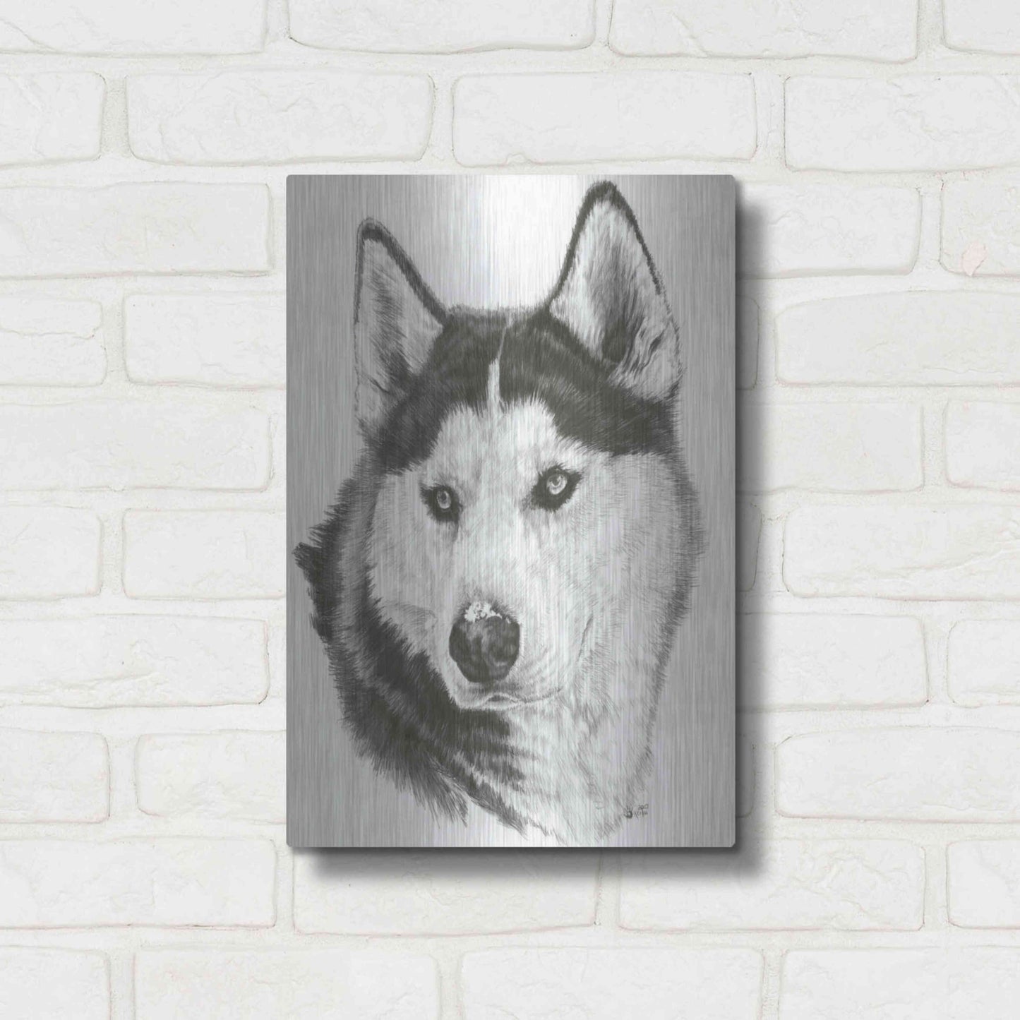 Luxe Metal Art 'Buff' by Barbara Keith, Metal Wall Art,12x16