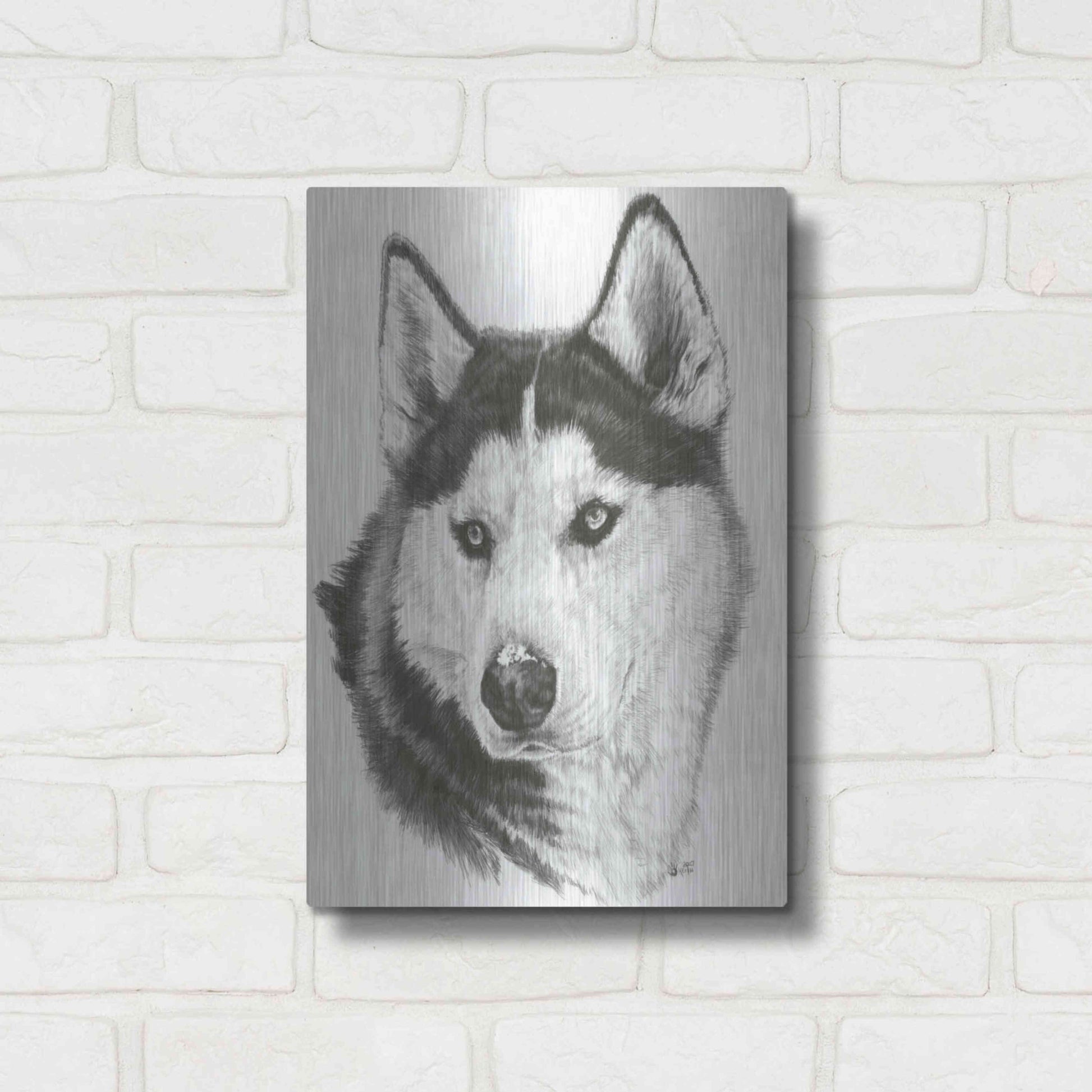 Luxe Metal Art 'Buff' by Barbara Keith, Metal Wall Art,12x16