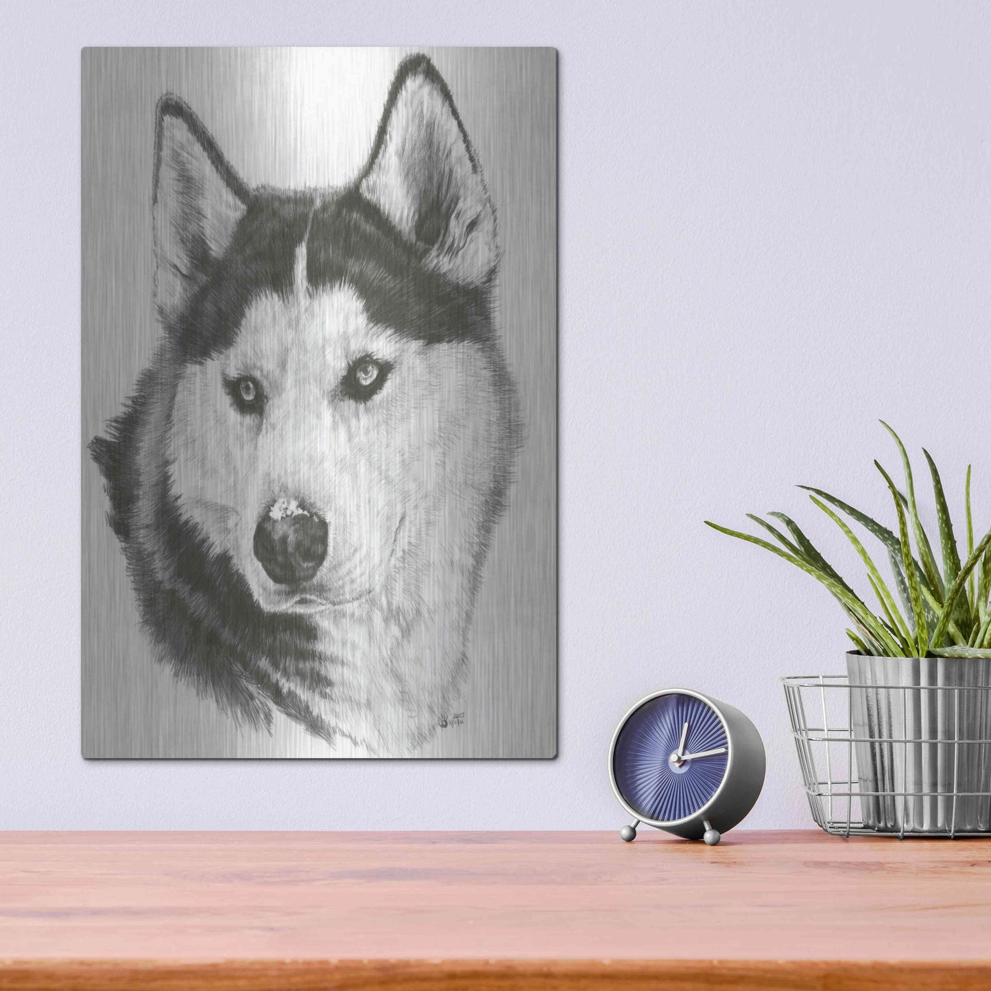 Luxe Metal Art 'Buff' by Barbara Keith, Metal Wall Art,12x16