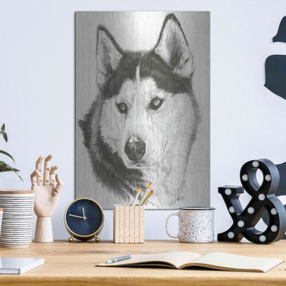 Luxe Metal Art 'Buff' by Barbara Keith, Metal Wall Art,12x16